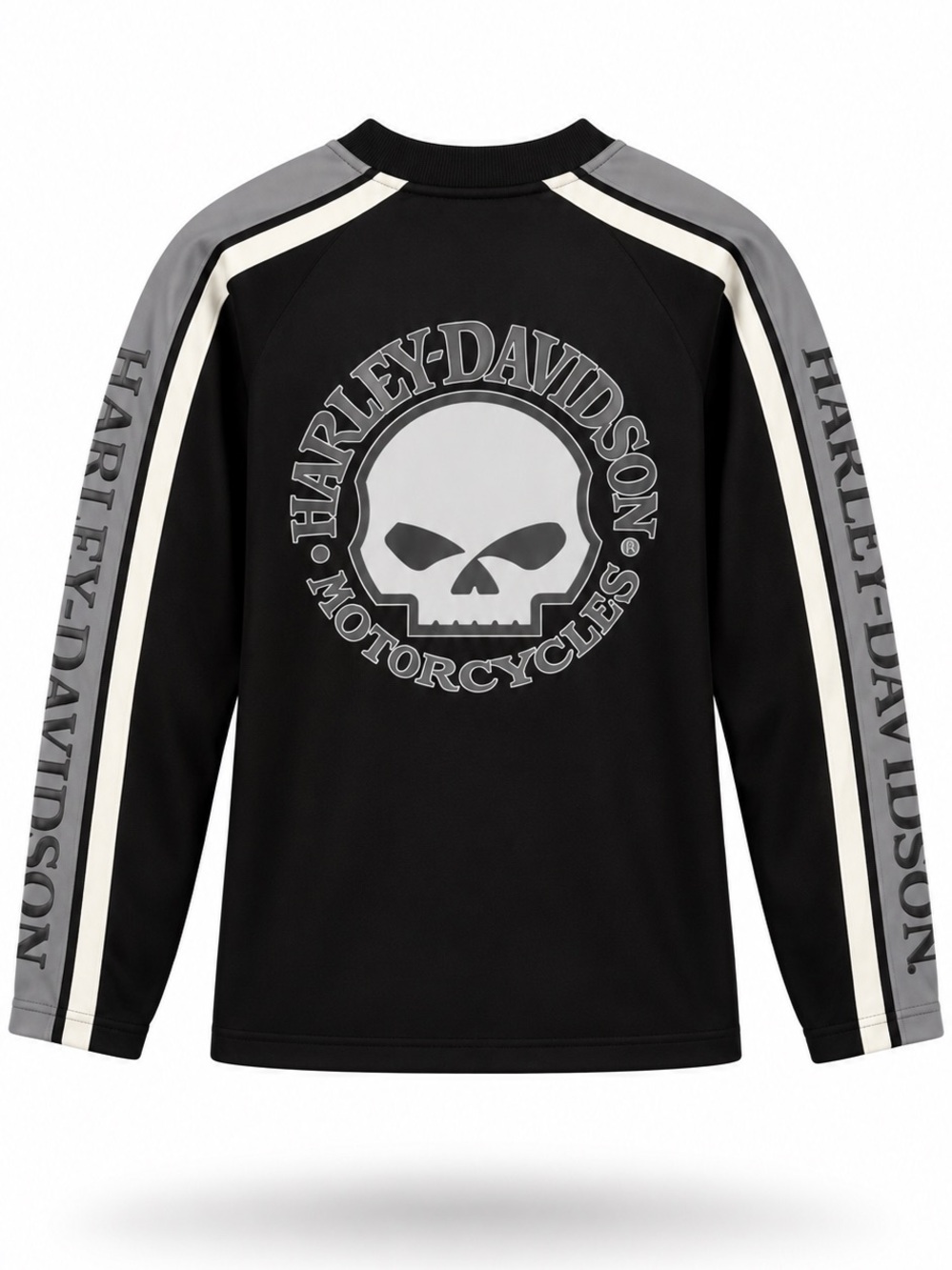 Harley-Davidson | L | Men’s Black Skull Logo Raglan Sweater